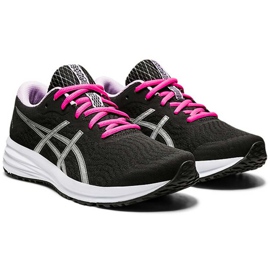 Zapatillas Asics Patriot 12 para mujer negras y rosas 1012A705 002 negro rosado 2