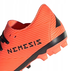 Zapatillas de fútbol adidas Nemeziz 19.4 FxG Jr naranja EH0507 naranja, negro 4