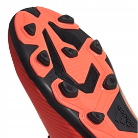 Zapatillas de fútbol adidas Nemeziz 19.4 FxG Jr naranja EH0507 naranja, negro 5