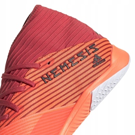 Adidas Nemeziz 19.3 In botas de fútbol naranja EH0288 4