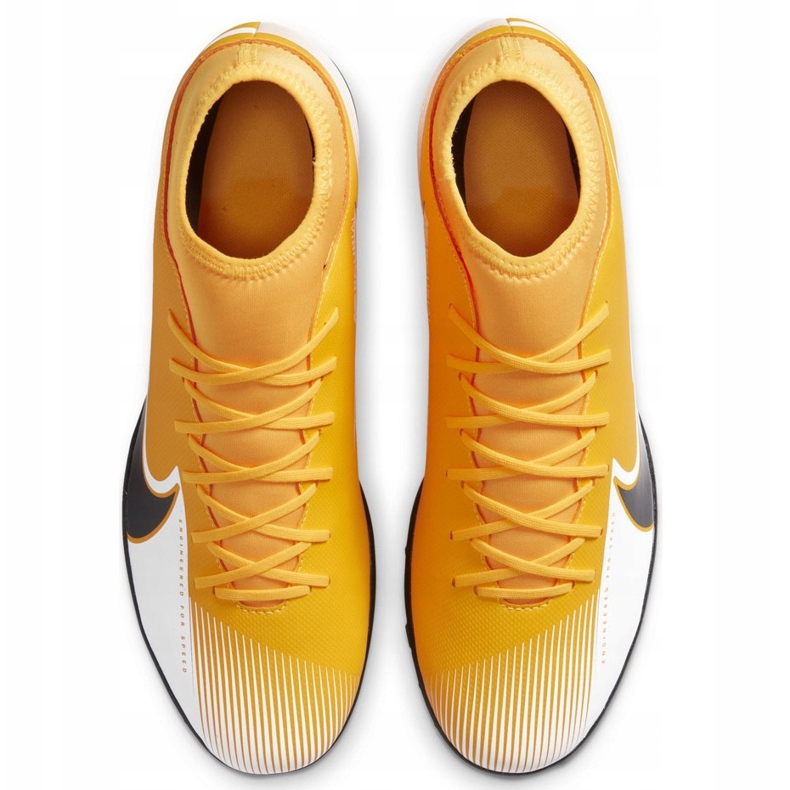 Calzado de fútbol Nike Mercurial Superfly 7 Club Tf AT7980 801 naranja amarillo 1
