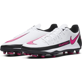 Zapatos de fútbol Nike Phantom Gt Club FG / MG CK8459 160 blanco blanco 3