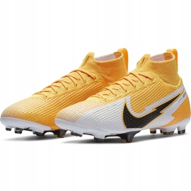Zapatos de fútbol Nike Mercurial Superfly 7 Elite Fg Junior AT8034 801 amarillo amarillo 3