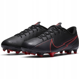 Zapatos de fútbol Nike Mercurial Vapor 13 Academy FG / MG Junior AT8123060 negro negro 3
