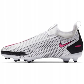 Zapatillas de fútbol Nike Phantom Gt Academy Df FG / MG Junior CW6694 160 blanco blanco 2