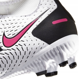 Zapatillas de fútbol Nike Phantom Gt Academy Df FG / MG Junior CW6694 160 blanco blanco 7