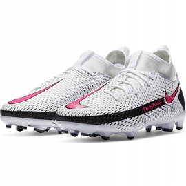 Zapatillas de fútbol Nike Phantom Gt Academy Df FG / MG Junior CW6694 160 blanco blanco 4