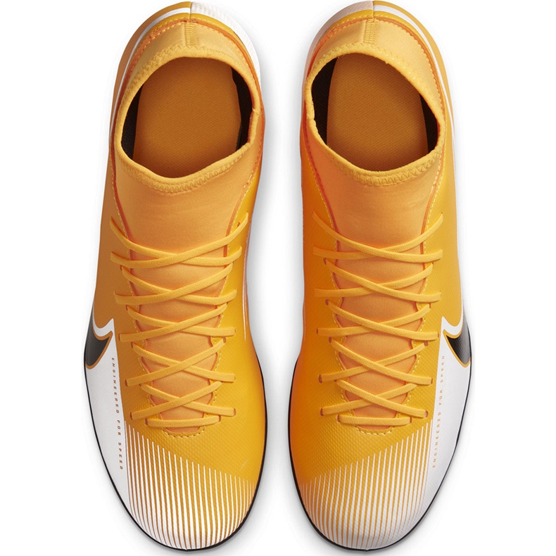 Zapatos de fútbol Nike Mercurial Superfly 7 Club FG / MG AT7949 801 naranja amarillo 1
