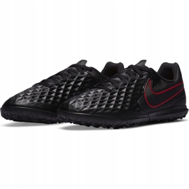 Botas de fútbol Nike Tiempo Legend 8 Club Tf Junior AT5883 060 negro, rojo negro 3