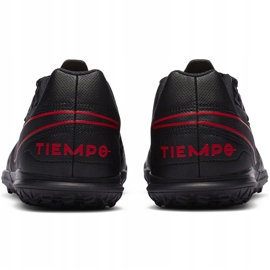 Botas de fútbol Nike Tiempo Legend 8 Club Tf Junior AT5883 060 negro, rojo negro 4