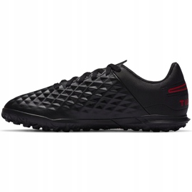 Botas de fútbol Nike Tiempo Legend 8 Club Tf Junior AT5883 060 negro, rojo negro 2