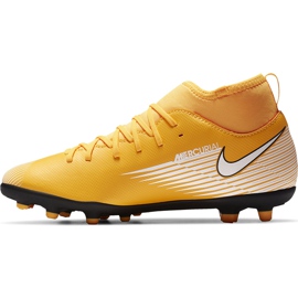 Zapatillas de fútbol Nike Mercurial Superfly 7 Club FG / MG Junior AT8150 801 naranja amarillo 2