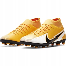 Zapatillas de fútbol Nike Mercurial Superfly 7 Club FG / MG Junior AT8150 801 naranja amarillo 3