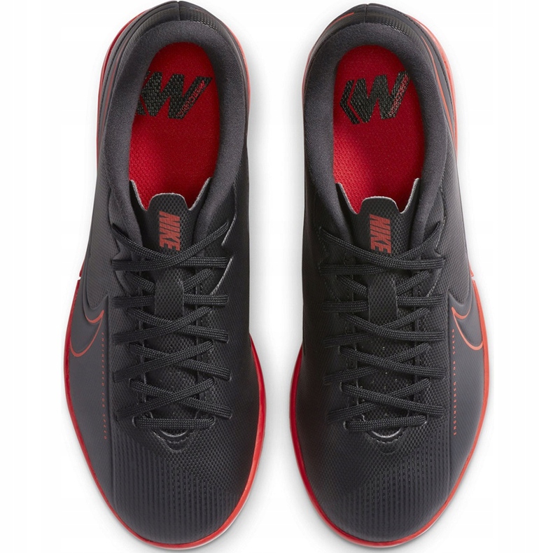 Calzado de fútbol Nike Mercurial Vapor 13 Academy Ic Junior AT8137 060 negro, rojo negro 1
