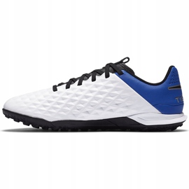 Calzado de fútbol Nike Tiempo Legend 8 Academy Tf Junior AT5736 104 azul blanco 2