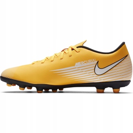 Zapatos de fútbol Nike Mercurial Vapor 13 Club FG / MG AT7968 801 naranja amarillo 2