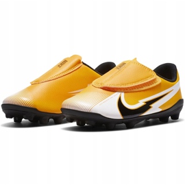Zapatos de fútbol Nike Mercurial Vapor 13 Club Mg PS (V) Junior AT8162 801 naranja amarillo 3