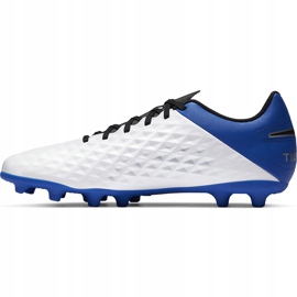 Zapatillas de fútbol Nike Tiempo Legend 8 Club FG / MG AT6107 104 azul blanco blanco 2
