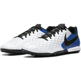 Calzado de fútbol Nike Tiempo Legend 8 Academy Tf AT6100 104 azul blanco 3