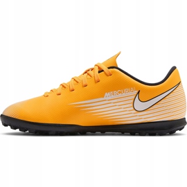 Zapatos de fútbol Nike Mercurial Vapor 13 Club Tf Junior AT8177 801 naranja amarillo 2