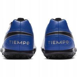 Botas de fútbol Nike Tiempo Legend 8 Club Tf Junior AT5883 104 azul blanco 4