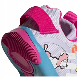 Zapatillas Adidas Active Play I para niños blanco-azul-rosa FW8395 violeta 4