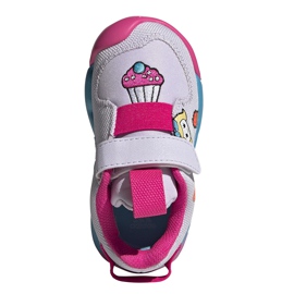 Zapatillas Adidas Active Play I para niños blanco-azul-rosa FW8395 púrpura 1