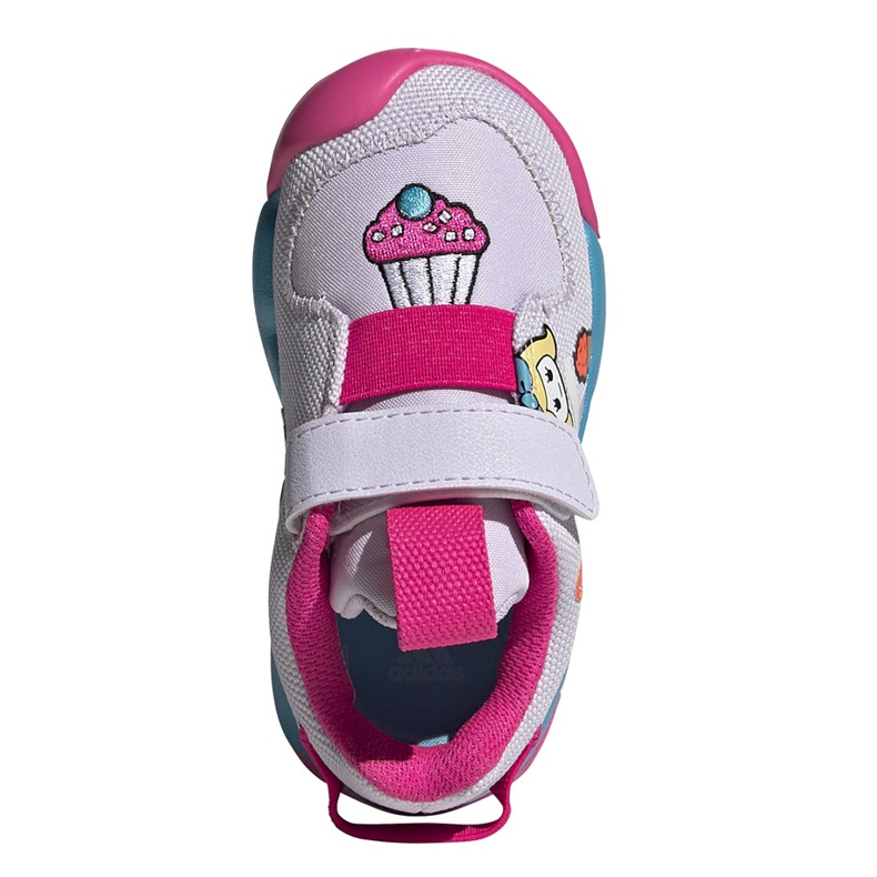 Zapatillas Adidas Active Play I para niños blanco-azul-rosa FW8395 púrpura 1