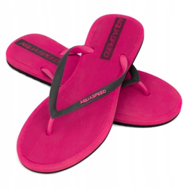 Zapatilla piscina mujer Aqua-speed Genoa rosa col.03 negro rosado 1