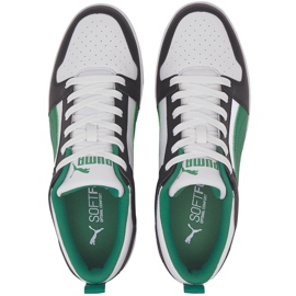 Zapatillas de hombres Puma Rebound LayUp Lo Sl blanco-negro-verde 369866 12 4