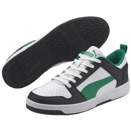 Zapatillas de hombres Puma Rebound LayUp Lo Sl blanco-negro-verde 369866 12 3