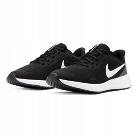 Zapatillas Nike Revolution 5 negras y blancas BQ5671 003 negro 3