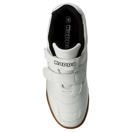 Zapatos infantiles Kappa Kickoff T blanco y negro 260509T 1011 1