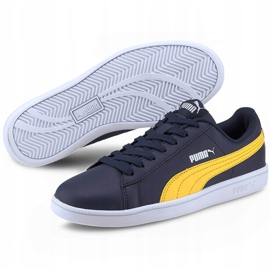 Zapatillas Puma Up para niños azul marino 373600 08 amarillo 3