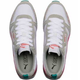 Zapatillas de mujeres Puma R78 blanco-beige-rosa-turquesa 373117 12 rosado multicolor 1