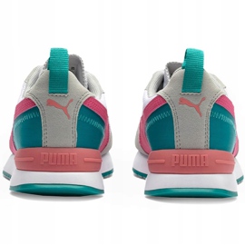 Zapatillas de mujeres Puma R78 blanco-beige-rosa-turquesa 373117 12 rosado multicolor 4