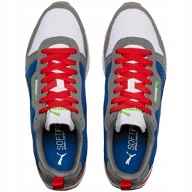 Zapatillas de hombres Puma R78 blanco-azul-rojo-negro 373117 10 azul marino gris 2