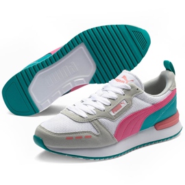 Zapatillas de mujeres Puma R78 blanco-beige-rosa-turquesa 373117 12 rosado multicolor 3