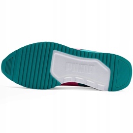 Zapatillas de mujeres Puma R78 blanco-beige-rosa-turquesa 373117 12 rosado multicolor 5