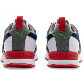 Zapatillas de hombres Puma R78 blanco-azul-rojo-negro 373117 10 azul marino gris 4