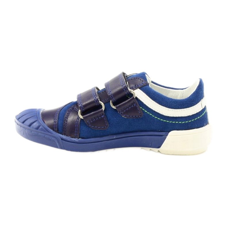 Zapatos niño Bartek 65498 azul marino blanco verde 2