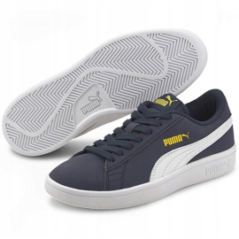 Puma Smash v2 Buck azul marino 365182 22 calzado infantil 3