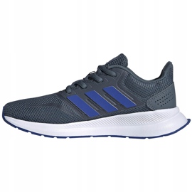 Zapatillas Adidas Runfalcon K para niños gris-azul FV9442 2