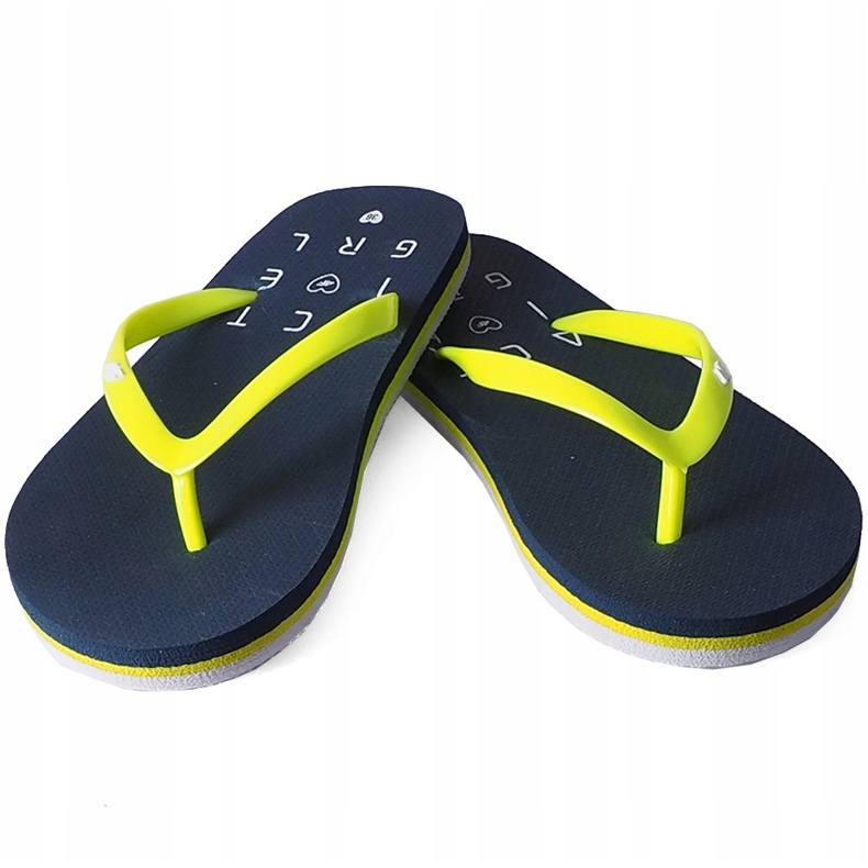 Pantuflas para niñas 4F azul marino HJL20 JKLD001 31S 1