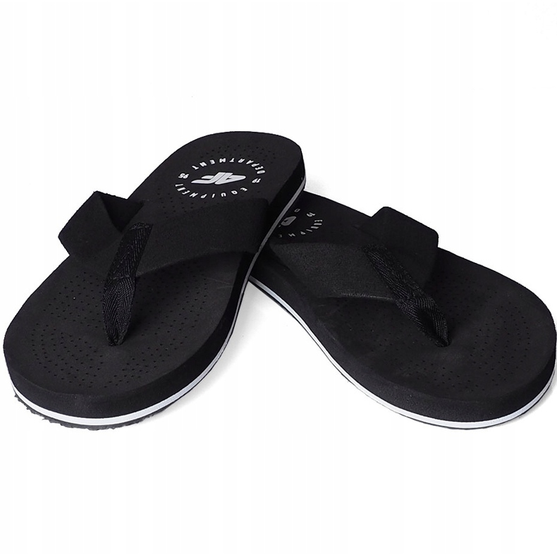 Pantuflas 4F para hombre deep black H4L20 KLM004 20S negro 1