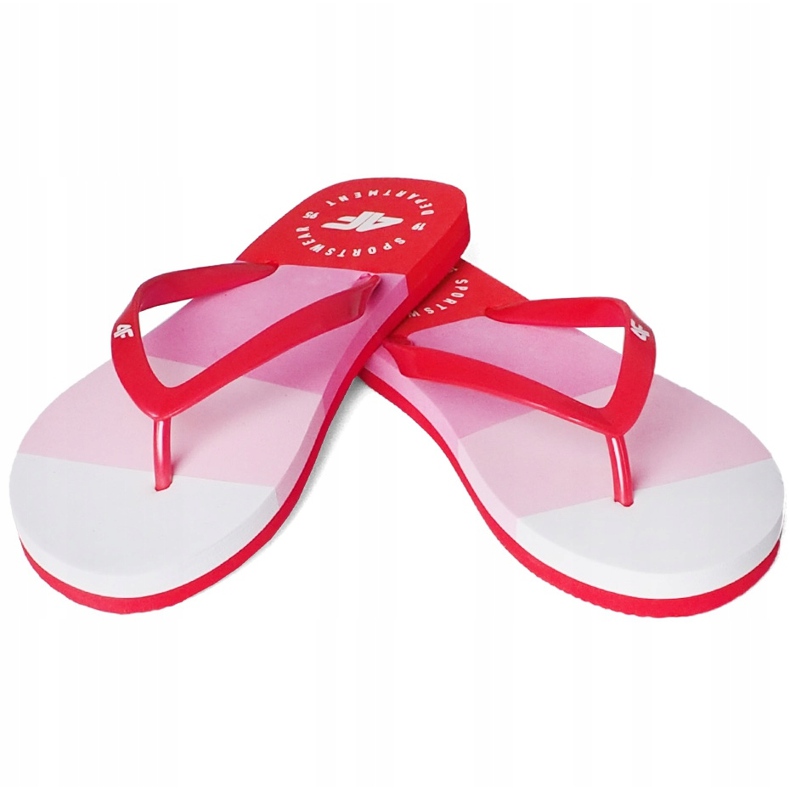 Pantuflas de mujer 4F rosa H4L20 KLD004 54S blanco rosado 1