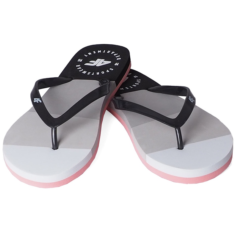 Zapatillas de mujer 4F blanco y negro H4L20 KLD004 97S 1