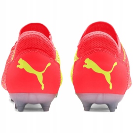 Botas de fútbol Puma Future 5.4 Osg Fg Ag 105949 01 para niños rojo amarillo 4