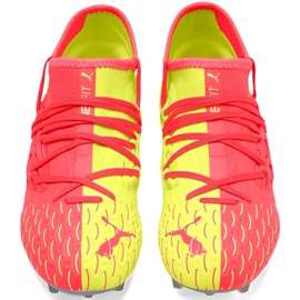 Botas de fútbol Puma Future 5.3 Netfit Osg Fg Ag 105947 01 para niños amarillo 2
