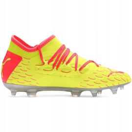 Botas de fútbol Puma Future 5.3 Netfit Osg Fg Ag 105947 01 para niños amarillo 1
